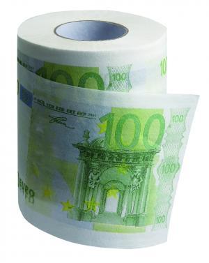 Toaletn papier 100 Euro XL